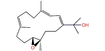 11,12-Epoxy-1(E),3(E),7(E)-cembratrien-15-ol