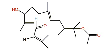 (3E,11Z)-15-Acetoxy-9,10-seco-3,8,11-cembratrien-10-al
