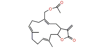 (E,E,E)-18-Acetoxy-3,7,11,15(17)-cembratetraen-16,14-olide