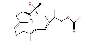 (1E,3E,7E,11R,12R)-15-(Acetoxymethyl)-cembra-11,12-epoxy-1,3,7-triene