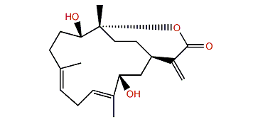 (1R,4R,5S,13S,8E,11E)-5,13-Dihydroxycembra-8,11,15-trien-16,4-olide