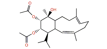 (1S,2Z,6E,10R,11S,12S,13S,14R)-12,13-Diacetoxycladiella-2,6-dien-11-ol