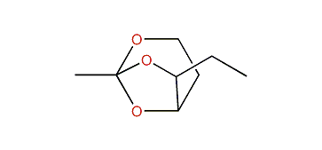 1-Methyl-6-ethyl-2,7,8-trioxabicyclo[3.2.1]octane