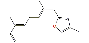 (E,E)-2-(2,6-Dimethyl-2,5,7-octatrienyl)-4-methylfuran