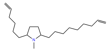 2-(5-Hexenyl)-1-methyl-5-(8-nonenyl)-pyrrolidine