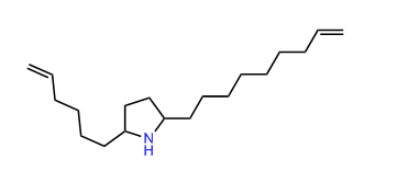 2-(5-Hexenyl)-5-(8-nonenyl)-1-pyrrolidine