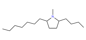 2-Butyl-5-heptyl-1-methylpyrrolidine