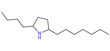 2-Butyl-5-heptylpyrrolidine