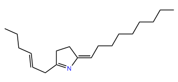 2-Hexenyl-5-nonylidene-1-pyrroline