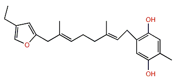 2-[(2E,6E)-3,7-Dimethyl-8-(4-methylfuran-2-yl)-octa-2,6-dienyl]-5-methylbenzene-1,4-diol