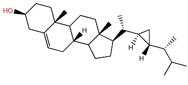 24-Methyl-22,23-methylenecholest-5-en-3b-ol