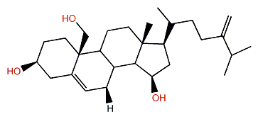 24-Methylcholesta-5,24(28)-dien-3b,15b,19-triol