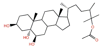 24-Methylcholestane-3b,5a,6b,25-tetrol-25-monoacetate