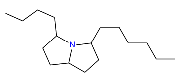 3-Butyl-5-hexylhexahydro-1H-pyrrolizine