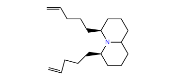 6Z,10E-4,6-di-(Pent-4-enyl)-quinolizidine