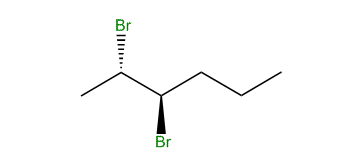 (2S,3R)-2,3-Dibromohexane