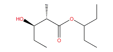 (2S,3R)-1-Ethylpropyl 2-methyl-3-hydroxypentanoate