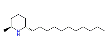 (2S,6S)-2-Methyl-6-undecylpiperidine
