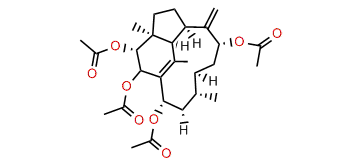 2beta,3alpha,9alpha,14alpha-Tetraacetoxy-1(15),8(19)-trinervitadiene