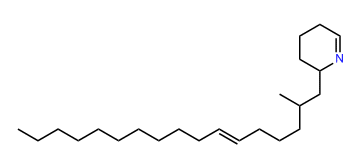 2-Methyl-6-heptadecenyl-6-piperidene