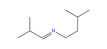 N-(2-Methylpropylidene)-3-methylbutylamine