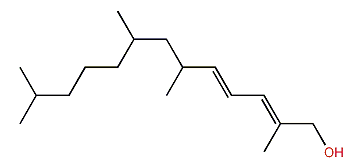 2,6,8,12-Tetramethyl-2,4-tridecadien-1-ol