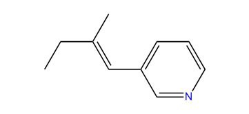 (E)-3-(2-Methyl-1-butenyl)-pyridine