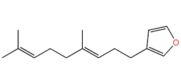3-(4,8-Dimethyl-3,7-nonadienyl)-furan