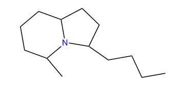 3-Butyl-5-methylindolizidine