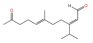 3-Isopropyl-6-methyl-10-oxoundeca-2,6-dienal