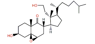 3b,11a-Dihydroxy-5b,6b-epoxy-9,11-secocholestan-9-one