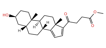 (3b,5b)-Methyl 3-hydroxy-20-oxo-21-norcholan-14,16-dien-24-oate