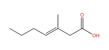 (E)-3-Methyl-3-heptenoic acid