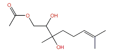 3,7-Dimethyl-2,3-dihydroxy-6-octen-1-yl acetate