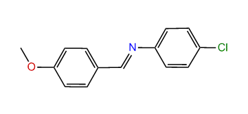 4-Chloro-N-[(E)-(4-methoxyphenyl)-methylidene]aniline