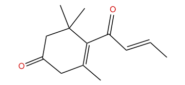 (E)-4-But-2-enoyl-3,5,5-trimethyl-3-cyclohexenone