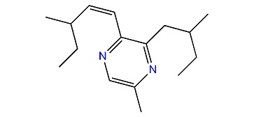 (Z)-5-Methyl-3-(2-methylbutyl)-2-(3-methylpent-1-enyl)-pyrazine