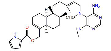 6-Amino-5-(formylamino)-4-(methylamino)-1,3-diazine
