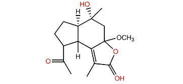 6b-Methoxy-14-oxo-oplopa-8a-ol-6,12-olide