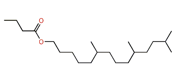 6,10,13-Trimethyltetradecyl butyrate