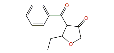 (E)-2-Ethyl-3-benzoyloxo-tetrahydrofuran