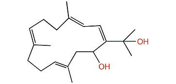 1(E),3(E),7(E),11(E)-Cembratetraene-14,15-diol