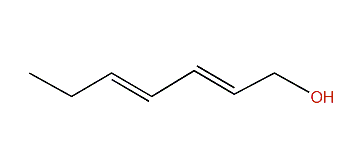 (E,E)-2,4-Heptadien-1-ol