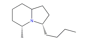 (E,E)-5,9-3-butyl-5-methyloctahydroindolizine