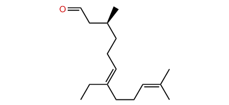 (3S,6E)-7-Ethyl-3,11-dimethyldodeca-6,10-dienal