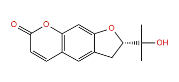 (S)-2-(1-Hydroxy-1-methylethyl)-2,3-dihydro-7H-furo[3,2-g]chromen-7-one