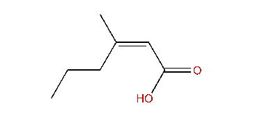 (Z)-3-Methyl-2-hexenoic acid