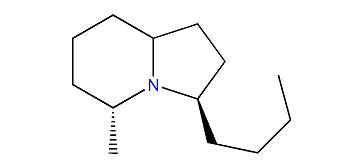 (Z,Z)-5,9-3-butyl-5-methyloctahydroindolizine