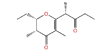 (2S,3R,1'S)-2,3-Dihydro-3,5-dimethyl-2-ethyl-6(1-methyl-2-oxobutyl)-4H-pyran-4-one