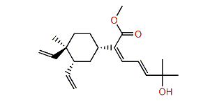 Methyl (1R*,2R*,4S*)-18-hydroxyloba-8,10,13(Z),16(E)-tetraen-13-carboxylate